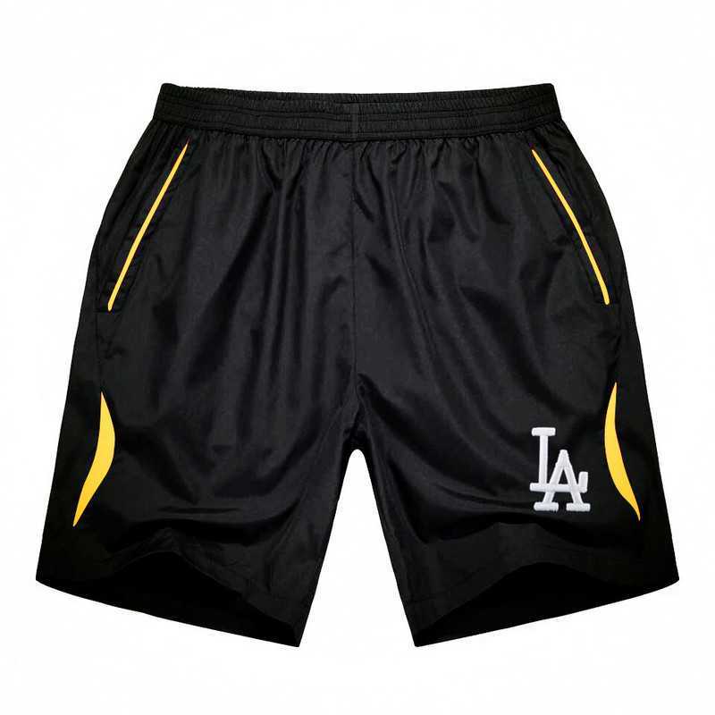 Men's Los Angeles Dodgers Black Gold Stripe MLB Shorts,We sell and wholesale Men's Los Angeles Dodgers Black Gold Stripe MLB Shorts on line form chian!